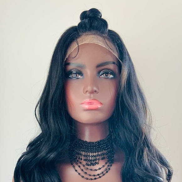 Gorgeous 28” Black 13x4 Versatile Lace Front Premium Fiber Wig - Picture 6 of 15